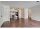 Simple condo kitchen with stainless steel appliances and wood floors at 2575 S Syracuse Way # 108, Denver, CO 80231