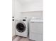 Functional laundry room with a modern washing machine and dryer at 2875 S Tower Way, Aurora, CO 80013