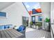 Spacious balcony showcasing an outdoor lounge area with tasteful decorations at 3050 Wilson Ct # 1, Denver, CO 80205