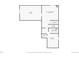 Basement floor plan showing the storage, bedroom, bathroom, and stairs at 6471 S Potomac Ct, Englewood, CO 80111
