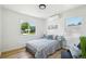 Cozy bedroom with hardwood floors, two windows, and tasteful decorations at 2230 Niagara St, Denver, CO 80207