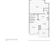 First floor plan showcasing the layout of the kitchen, living, and dining spaces at 570 Clarendon Loop, Castle Pines, CO 80108