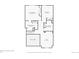 Detailed floorplan of the second floor including the bedrooms and bathrooms at 570 Clarendon Loop, Castle Pines, CO 80108