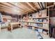 Finished basement storage with shelving for extra space at 11275 Ranch Pl, Denver, CO 80234