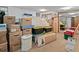 Basement storage area filled with boxes and containers at 28735 Little Big Horn Dr, Evergreen, CO 80439