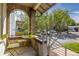 Inviting front porch with small bistro set at 1217 E 26Th Ave, Denver, CO 80205