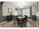 Elegant dining room with stylish furnishings and wood flooring at 2015 E 167Th Ln, Thornton, CO 80602