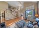 Open floor plan with a view of the entryway and living room at 10421 Kennemere Ln, Parker, CO 80134