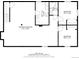 Basement floor plan featuring a rec room, utility room, bath, and two bedrooms at 6661 Lamar St, Arvada, CO 80003