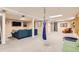 Finished basement featuring neutral carpet, recessed lighting, and space for recreation and relaxation at 6661 Lamar St, Arvada, CO 80003