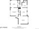 Detailed floorplan showcasing the layout of the home's rooms, including the kitchen, bedrooms, and living room at 1057 N Emerson St # B, Denver, CO 80218