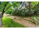 Beautifully landscaped backyard with terraced garden beds and lush greenery at 9846 Spring Hill Ln, Highlands Ranch, CO 80129