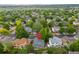 Aerial view of the home showcasing the backyard, neighborhood, and surrounding landscape at 2763 Dharma Ave, Broomfield, CO 80020