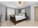 Serene bedroom with carpeted floors, a ceiling fan, and soft, neutral colors at 2763 Dharma Ave, Broomfield, CO 80020