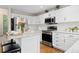 Well-appointed kitchen boasting stainless steel appliances, white cabinetry, and a stylish backsplash at 2763 Dharma Ave, Broomfield, CO 80020