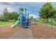 Community playground with a slide, climbing structure, and swings at 2763 Dharma Ave, Broomfield, CO 80020