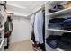Organized walk-in closet with shelving and hanging space for clothes and accessories at 2763 Dharma Ave, Broomfield, CO 80020