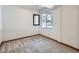 Finished basement room with carpet, large window and storage at 671 Stafford Cir, Castle Rock, CO 80104