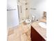 Clean bathroom with shower and updated fixtures at 9335 E Center Ave # 8B, Denver, CO 80247