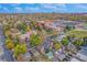 A picturesque aerial shot of a neighborhood near a park and school at 2841 N Franklin St, Denver, CO 80205