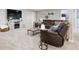 Basement Gathering room area with a comfortable, neutral-colored interior at 1488 Baguette Dr, Castle Rock, CO 80108