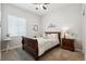 Cozy bedroom with natural light, and a wooden bed frame at 1488 Baguette Dr, Castle Rock, CO 80108