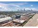 Sweeping aerial view of Denver neighborhood, showcasing cityscape, residences, and blue skies at 3225 Blake St # 6, Denver, CO 80205
