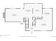 First floor layout featuring a dining room, kitchen, sitting room, bathroom and living room with fireplace at 5506 Irish Pat Murphy Dr, Parker, CO 80134