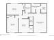 Second floor layout displays 3 bedrooms, 2 bathrooms and closets including primary suite with closet and bath at 5506 Irish Pat Murphy Dr, Parker, CO 80134