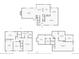 Home floor plan featuring the first floor, basement, and second floor layouts and room dimensions at 5506 Irish Pat Murphy Dr, Parker, CO 80134