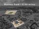 Aerial view of the home's location close to Matney Park - 0.50 miles at 5372 Lenox Ct, Castle Rock, CO 80104