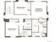 Second floor layout featuring a primary suite with bath, two bedrooms, a bath and laundry at 24717 E 40Th Ave, Aurora, CO 80019
