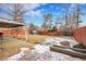 Large backyard with shed and covered patio at 340 S Swadley St, Lakewood, CO 80228