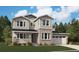Charming two-story home featuring a stone facade, welcoming porch, and attached two-car garage at 8609 Yellowcress St, Littleton, CO 80125