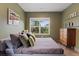 Cozy bedroom featuring a large window with a view of the neighborhood at 2533 N Emerson St, Denver, CO 80205
