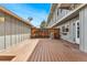 Spacious wood deck offers a cozy outdoor retreat at 10208 E Jewell Ave # 18, Aurora, CO 80247