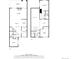 Detailed floor plan showcasing layout of first and second floor at 2770 S Elmira St # 42, Denver, CO 80231