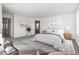 Comfortable primary bedroom offering a soothing atmosphere with neutral tones and ample space for relaxation and rest at 9359 Russell Cir, Arvada, CO 80007