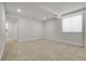 Finished basement featuring neutral carpet and recessed lighting, freshly painted at 5463 Rockhampton Cir, Highlands Ranch, CO 80130