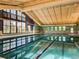 Indoor swimming pool with multiple lanes and bright lighting at 13961 E Marina Dr # 414, Aurora, CO 80014