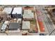 Aerial view of a single Gathering home in a neighborhood at 2301 Vine St, Denver, CO 80205