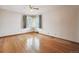 Bedroom featuring hardwood floors, and a large window for lots of light at 2301 Vine St, Denver, CO 80205