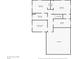 This floor plan showcases the basement layout, including bedrooms, a bathroom, a kitchen and laundry room at 2301 Vine St, Denver, CO 80205