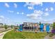 The community sign 'Parkdale ERIE' surrounded by landscaping, welcomes you to the neighborhood at 645 Flintwood Pl, Lafayette, CO 80026