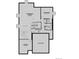 Basement floor plan features a recreation room, bedroom, bathroom, and unfinished storage at 8386 Cokedale Cir, Littleton, CO 80125