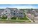 Serene aerial view of gray home with well-kept lawns at 397 East St, Louisville, CO 80027