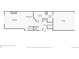 First floor plan showcasing the layout of the living room, kitchen, bathroom, and garage at 7476 E Arkansas Ave # 35-10, Denver, CO 80231