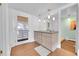 Modern bathroom with vanity and access to backyard at 13682 W Virginia Dr, Lakewood, CO 80228