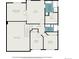 This floor plan shows the upper level of the house with the primary bedroom, office, bedrooms and baths at 11681 Night Heron Dr, Parker, CO 80134