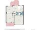 This floor plan shows the first floor of the house with the living room, dining area, kitchen, and garage at 11681 Night Heron Dr, Parker, CO 80134